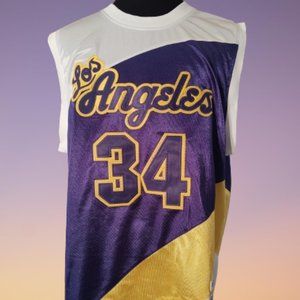 Los Angeles Purple & Gold Basketball Jersey 34
